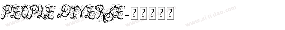 People Diverse字体转换